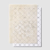 Cream Floral Swirls Vellum Uitnodigingen (Offset (Uitnodiging))