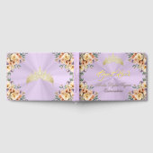 Cream Floral & Tiara - Pastel Lavender Gastenboek (Volledig)