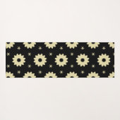 Cream Floral  Yogamat (Achterkant (horizontaal))