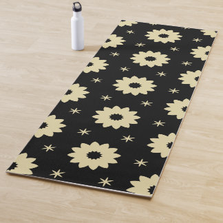 Cream Floral  Yogamat