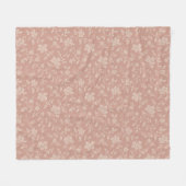  Cream Florals – Elegant Romantisch Fleece Deken (Voorkant (Horizontaal))