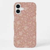  Cream Florals – Elegant Romantisch iPhone Hoesje (Achterkant)