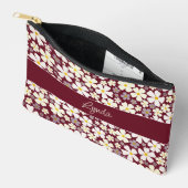  Cream Flower Power op Autumn Bourgogne Etui (Open)