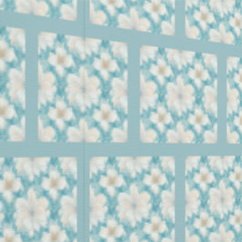 Cream Flowers Elegant Tegel Effect Patterned Behang