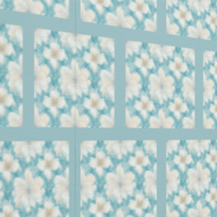  Cream Flowers Elegant Tegel Effect Patterned Behang