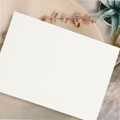 Cream Flowery Cross Modern Script Doop Kaart