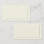 Cream Formele Plaats Kaarten Plaatskaartje (Voorkant / Achterkant)