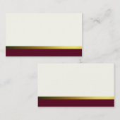 Cream Formele Plaats Kaarten Plaatskaartje (Voorkant / Achterkant)