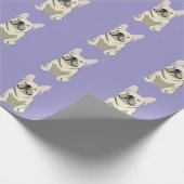 Cream French Bulldog,  Cadeaupapier (Hoek)