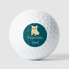 Cream French Bulldog, Frenchie Dad Golfballen