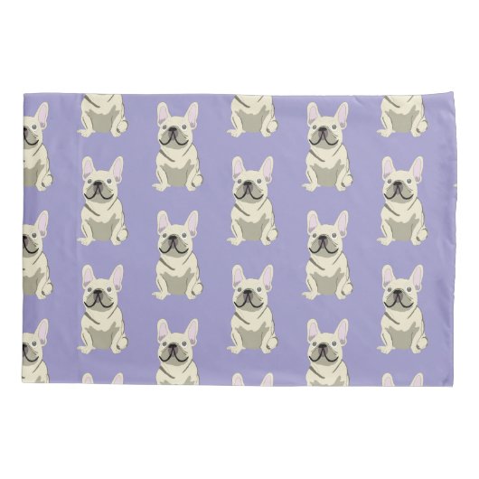 Cream French Bulldog,  Kussensloop (Achterkant)