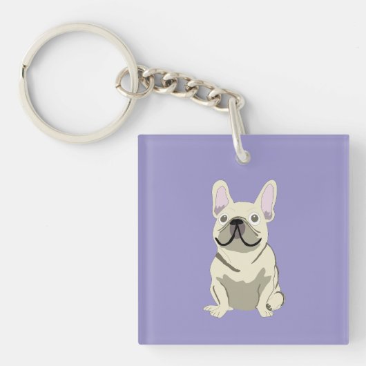 Cream French Bulldog, Sleutelhanger (voorkant)