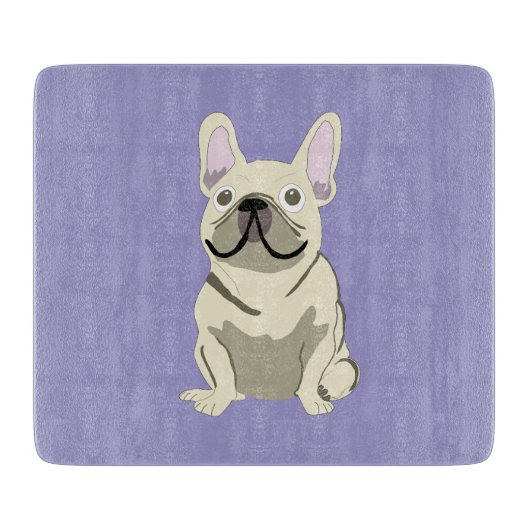 Cream French Bulldog,  Snijplank (Voorkant)