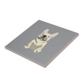 Cream French Bulldog, Tegeltje (Zijkant)