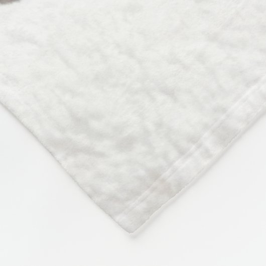 Cream Frenchie Blanket Fleece Deken (Hoek)