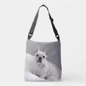 Cream Frenchie Canvas tas (Voorkant)