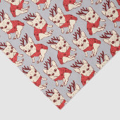 Cream Frenchie in kerstkeuken Tissuepapier (Detail)