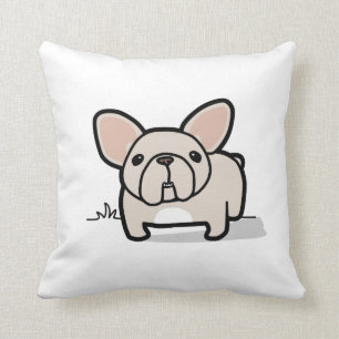 Cream Frenchie Kussen