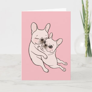 Cream Frenchie vertelt haar moeder dat ze van haar Kaart