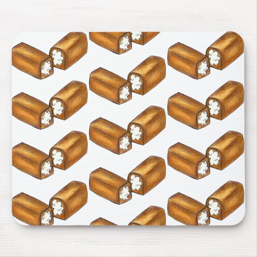 Cream Fult Snack Cake Junk Food Foodie Muismat (Voorkant)