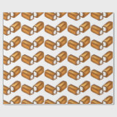 Cream Fult Snack Cake Junk Food Twinkie Cakes Cadeaupapier (Vlak)