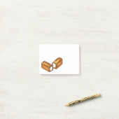 Cream Fult Snack Cake Junk Food Twinkie Post Post-it® Notes (Op bureau)