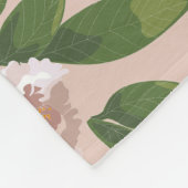 Cream Garden Harmony Fleece Deken (Hoek)