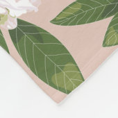 Cream Garden Harmony Large Fleece Deken (Hoek)