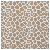 Cream Giraffe Print Stof (Swatch)