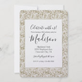 Cream Glam Leopard Print Kaart (Voorkant)