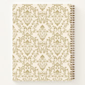 Cream Gold Damask Daughter of the King Notitieboek (Achterkant)