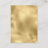 Cream Gold Foil Lace QR Code RSVP Weduwwebsite Informatiekaartje (Achterkant)
