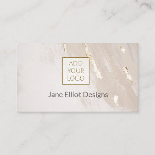 Cream Gold Foil Visitekaartje