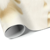 Cream Gold Koeienhuid Animal Cadeaupapier (Rol Hoek)