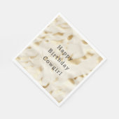 Cream Gold Koeienhuid Animal Servet (Hoek)