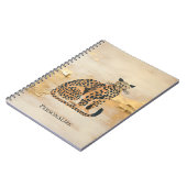 Cream Gold Leopard Animal Notitieboek (Linkerzijde)