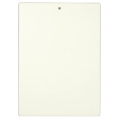 Cream Gold Monogram Gepersonaliseerde Naam Luxe Ca Klembord (Achterkant)