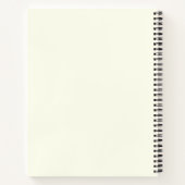 Cream Gold Monogram Gepersonaliseerde Naam Luxe Ca Notitieboek (Achterkant)
