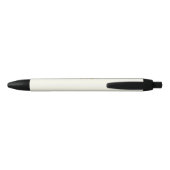 Cream Gold Monogram Gepersonaliseerde Naam Luxe Ca Zwarte Inkt Pen (Achterkant)