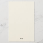 Cream Gold Serif Lettertype Professionele Naam Pos Briefpapier (Achterkant)