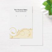 Cream Gold Swirl-kaart voor aangepaste oormerking Visitekaartje (Bureau)