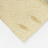 Cream Gold Turquoise Koeienhuid Animal Fleece Deken (Hoek)