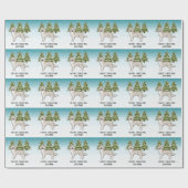 Cream Golden Retriever Dog Christmas Aangepaste te Cadeaupapier (Vlak)