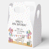 Cream Golden Retriever Kids Verjaardag Bedankt Bedankdoosjes (Geopend)