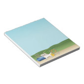 Cream Golden Retriever met behendigingsapparatuur Notitieblok (Schuin)