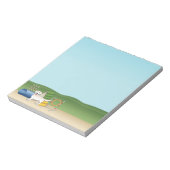 Cream Golden Retriever met behendigingsapparatuur Notitieblok (Linkerzijde)