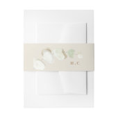 Cream Grass Tropical Oerwoud Floral Wedding Uitnodigingen Wikkel (Voorkant Voorbeeld)