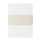 Cream Grass Tropical Oerwoud Floral Wedding Uitnodigingen Wikkel (Achterkant Voorbeeld)