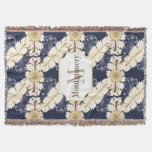  Cream Greek Acanthus verlaat familienaam Deken