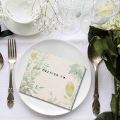 Cream Green Eucalyptus Botanical QR Code All In One Uitnodiging